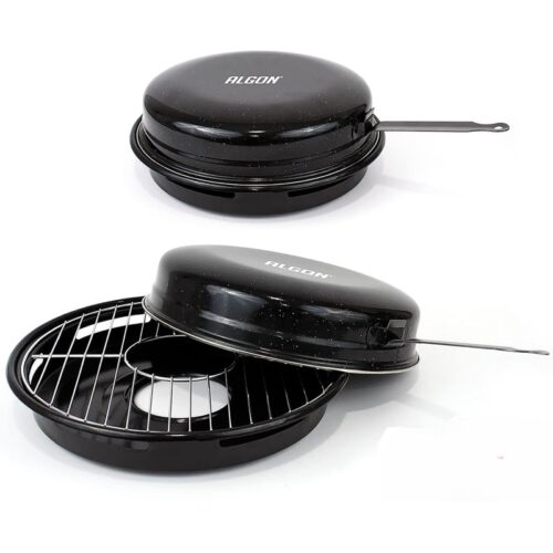 Algon Churrasquera 30 cm Acier Inoxydable Barbecue à Gaz